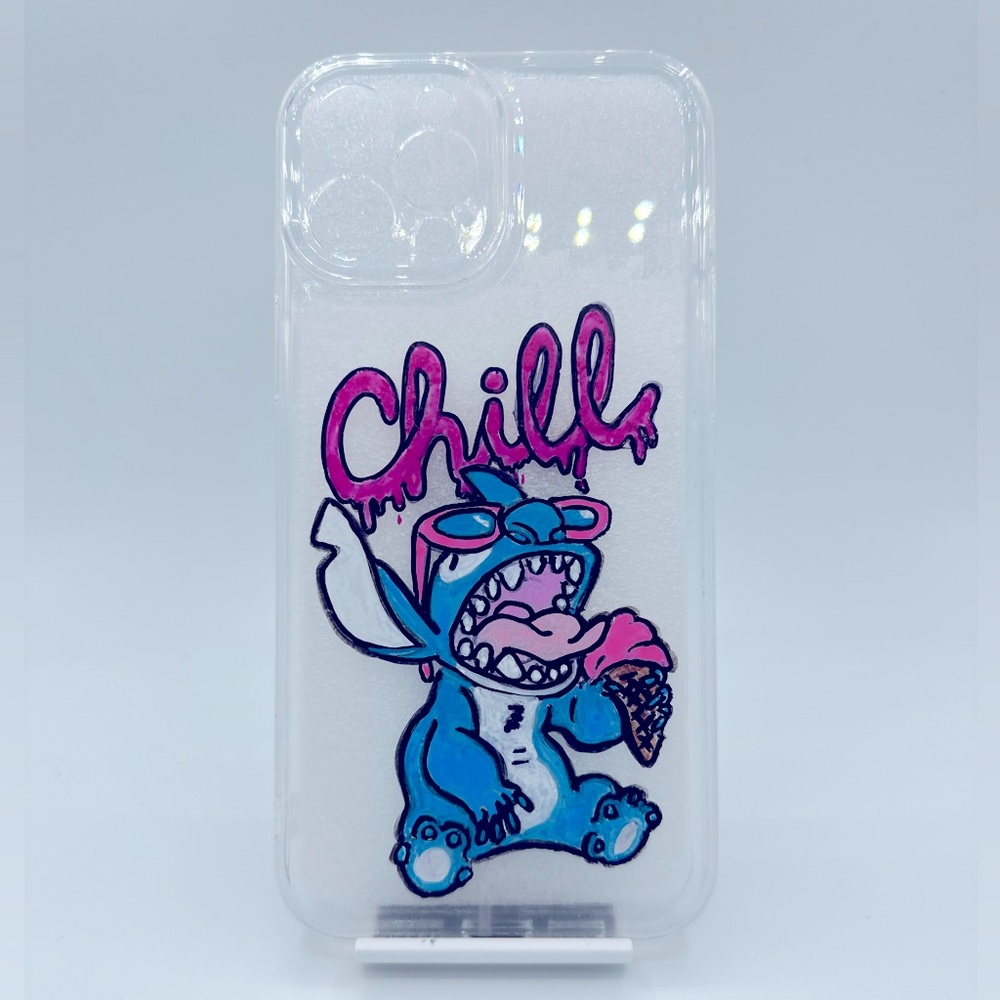 Hand Painted IPhone 12 Pro Max Stitch case